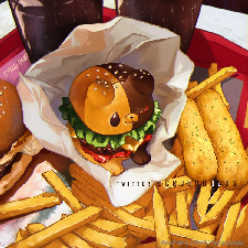 Monokuma burger 🍔