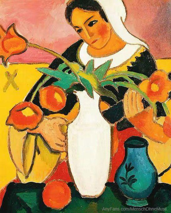 August Macke- Die Lautenspie