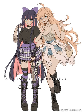 Panty and Stocking 😳💜